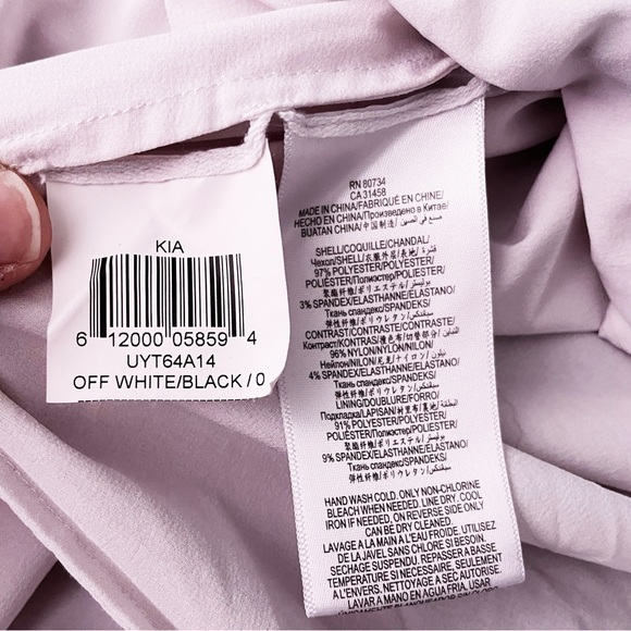 Moving Sale! EUC BCBG MAXAZRIA Kia Geometric Strapless Maxi Off White Black Sz 0 - Picture 8 of 13